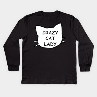 Crazy Cat Lady Kids Long Sleeve T-Shirt